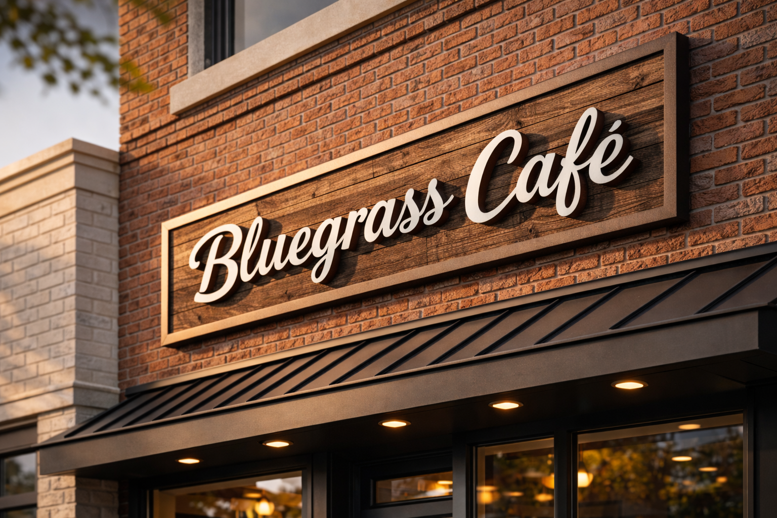 Building signs and storefront signage