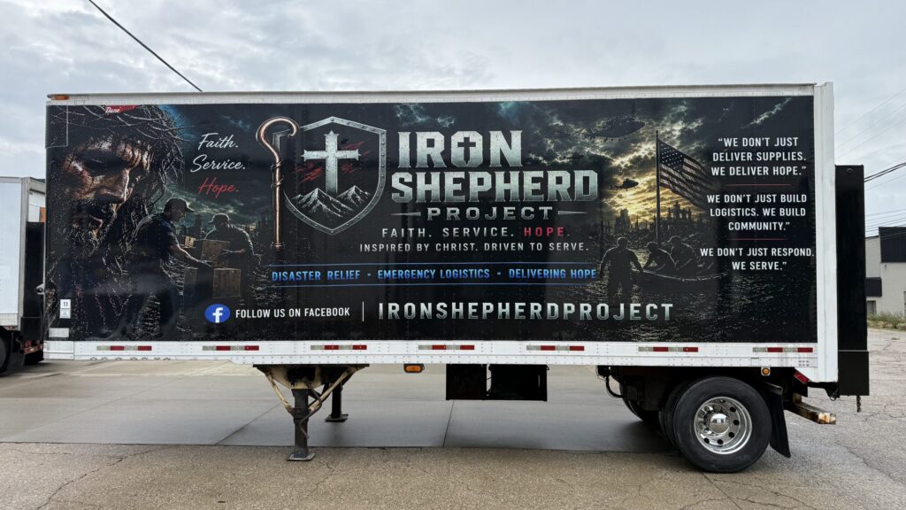 Full semi truck wrap installed in Lexington Kentucky.