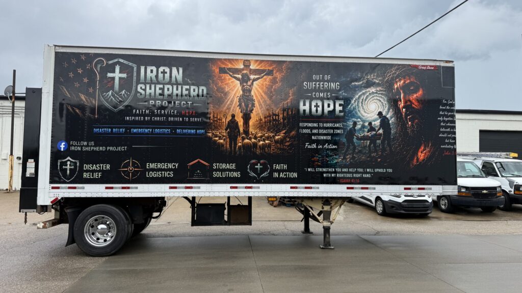 Full semi truck wrap installed in Lexington Kentucky.